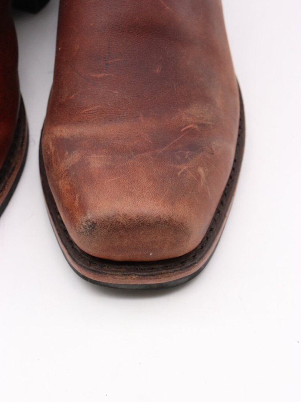 Frye Harness Boots Men's Size 9.5 M Brown Moto Engineer Biker Made in USA - Picture 10 of 11